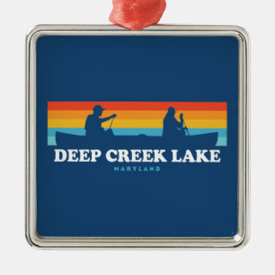Ornamento De Metal Deep Creek Lake Maryland Canoe