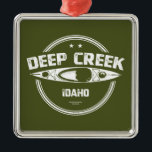 Ornamento De Metal Deep Creek Wild E Scenic River Idaho Kayaking<br><div class="desc">Deep Creek em Idaho é definido pelo canyon, extremamente malchado, de muros verticais que rodeia o riacho à medida que flui para a sua confluência com o rio Owyhee. O riacho é adequado para caiaques e canoas no início da primavera quando os fluxos chegam às centenas de pés cúbicos por...</div>