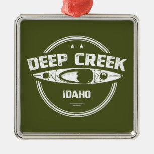 Ornamento De Metal Deep Creek Wild E Scenic River Idaho Kayaking