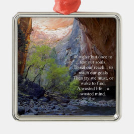 Ornamento De Metal Definição de Objetivos Inspirativos