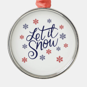 Ornamento De Metal Deixar Neve Ornament