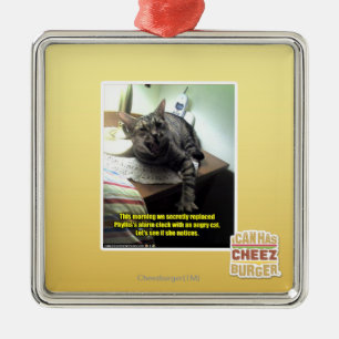 Ornamento De Metal Deixe-nos ver se observa