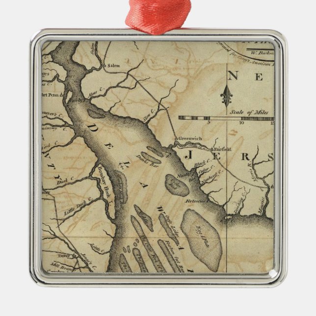 Ornamento De Metal Delaware 2 (Frente)