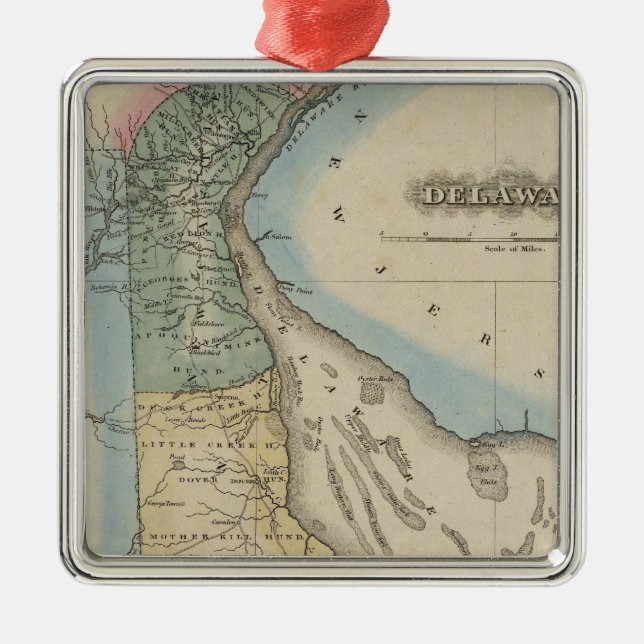 Ornamento De Metal Delaware 6 (Frente)