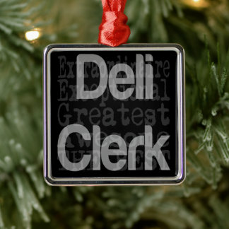 Ornamento De Metal Deli Clerk Extraordinaire