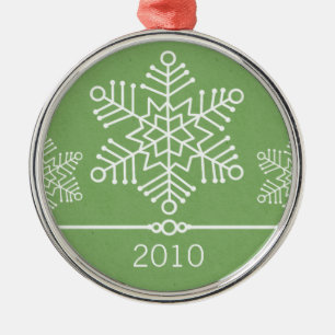 Ornamento De Metal Delicar Snowflakes Ornament Premium Round