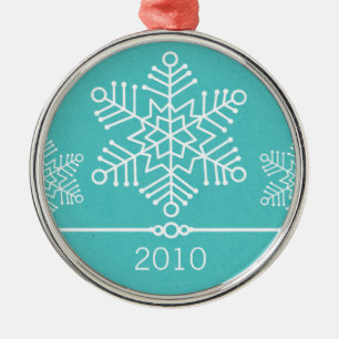 Ornamento De Metal Delicar Snowflakes Ornament Premium Round