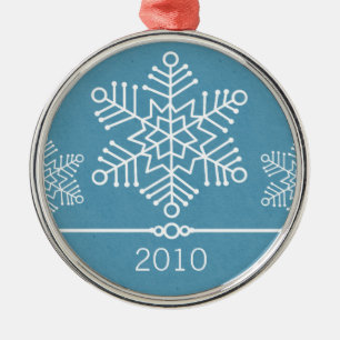 Ornamento De Metal Delicar Snowflakes Ornament Premium Round