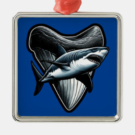 Ornamento De Metal Dente Megalodon