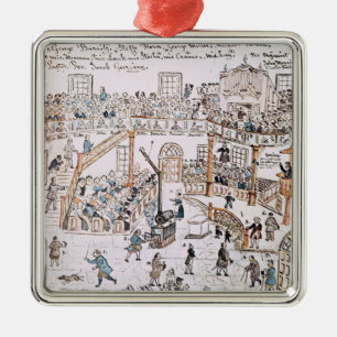 Ornamento De Metal Dentro da igreja luterana velha, o Condado de