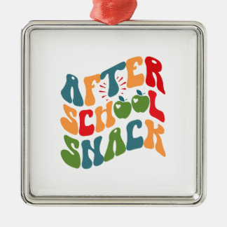 Ornamento De Metal Depois do snack-escola