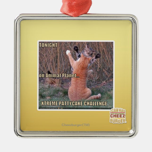 Ornamento De Metal Desafio de Xtreme PattyCake (Frente)