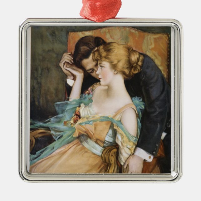 Ornamento De Metal Descasque-o amor para tocar em Mary Greene (Frente)