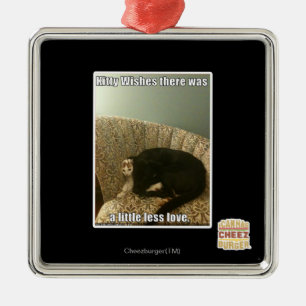 Ornamento De Metal Desejos do gatinho