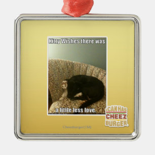 Ornamento De Metal Desejos do gatinho