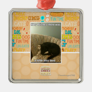 Ornamento De Metal Desejos do gatinho