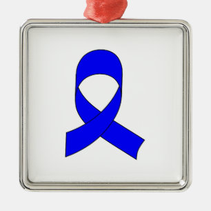 Ornamento De Metal Desenho da Faixa Azul