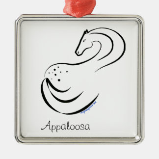 Ornamento De Metal Desenho estilizado de tinta Appaloosa