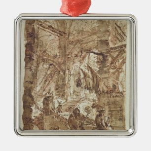 Ornamento De Metal Desenho preparatório para a placa número VIII