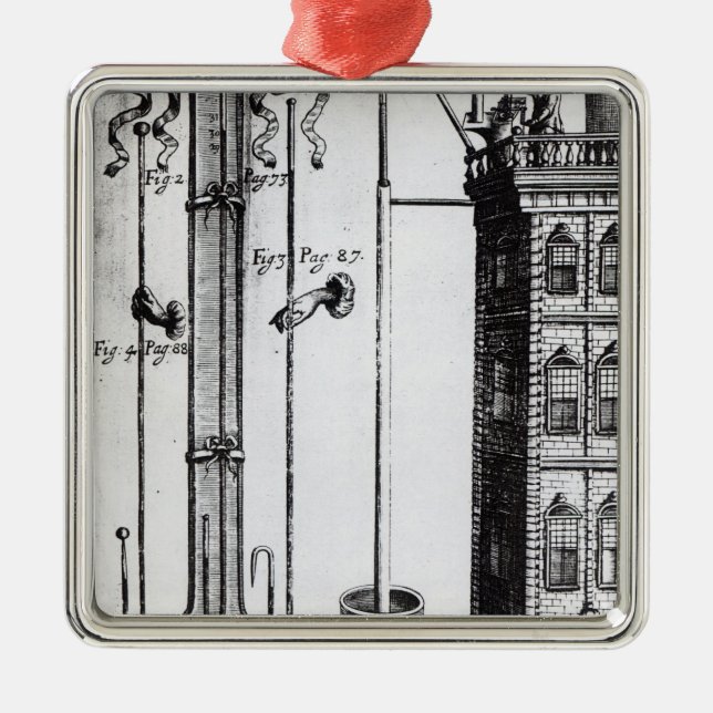 Ornamento De Metal Desenvolvimento de Robert Boyle da bomba de água (Frente)