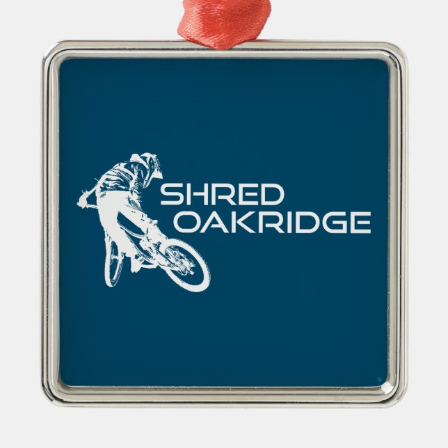 Ornamento De Metal Desfiar Oakridge Oregon Ciclismo de Montanha (Frente)