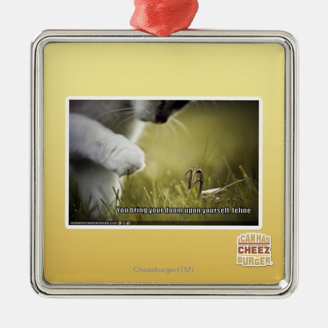 Ornamento De Metal Desgraça em cima do senhor mesmo (Frente)