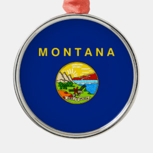 Ornamento De Metal Design da bandeira do estado de Montana