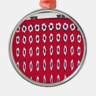 Ornamento De Metal Design de Arte com Sinalizador de Bolinhas da Core