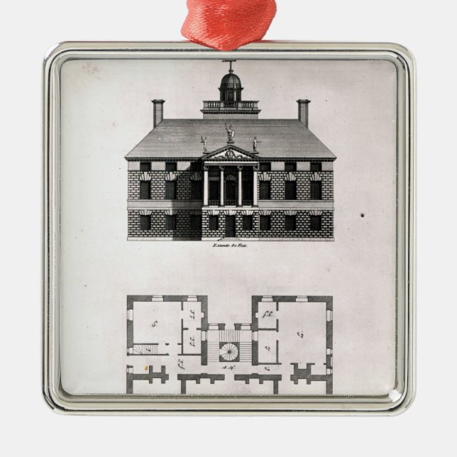 Ornamento De Metal Design de Inigo Jones, 1727 (Frente)