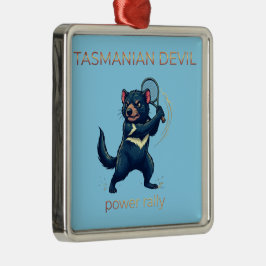Ornamento De Metal Design de Jogador de Tênis do Diabo da Tasmânia - 