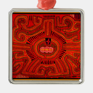 Ornamento De Metal Design de Mola pelos índios San Blas