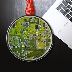 Ornamento De Metal Design de Placa de Circuito PCB Verde Claro para P