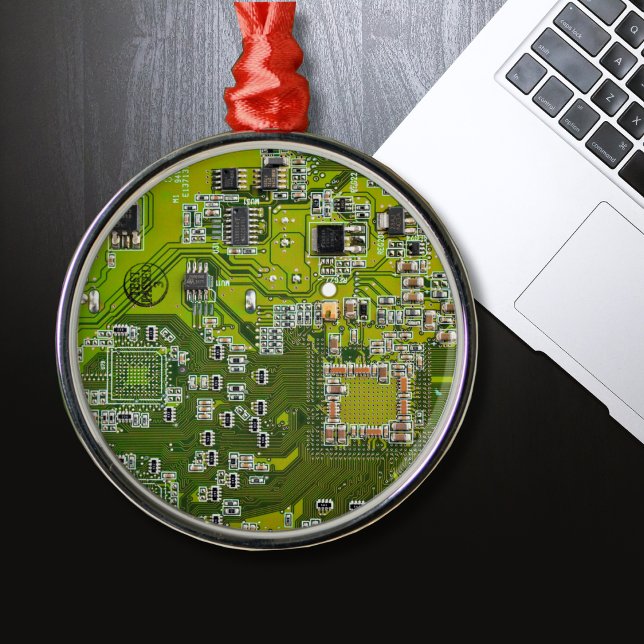 Ornamento De Metal Design de Placa de Circuito PCB Verde Claro para P (Criador carregado)