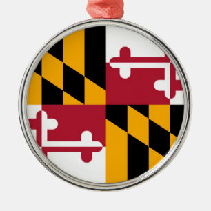 Ornamento De Metal Design de Sinalizador do Estado de Maryland