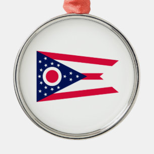 Ornamento De Metal Design de Sinalizador do Estado de Ohio