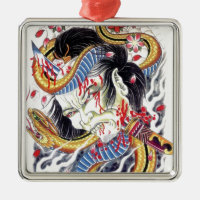 Design de Tatuagem Grotesca e Cobra