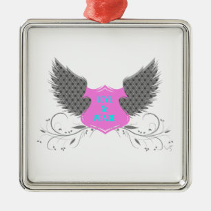 Ornamento De Metal Design do Anjo da Paz