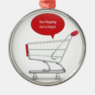 Ornamento De Metal Design do carrinho de compras