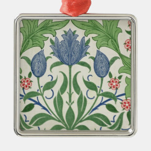 Ornamento De Metal Design do papel de parede floral