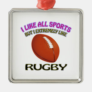 Ornamento De Metal Design do rugby