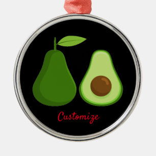 Ornamento De Metal Design Thunder_Cove do Avocado Lover