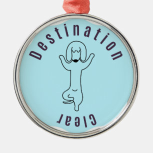 Ornamento De Metal Destino de Dachshund Limpo