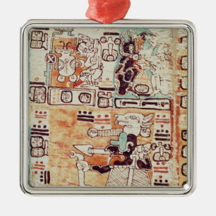 Ornamento De Metal Detalhe de um códice maia