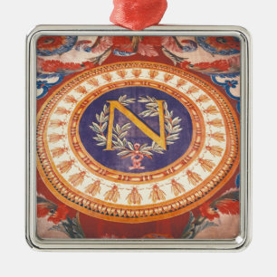 Ornamento De Metal Detalhe de um tapete com o "N" de Napoleon mim