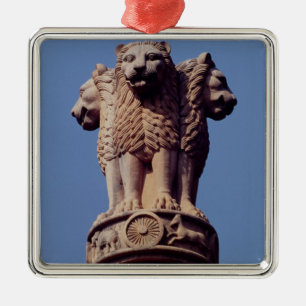 Ornamento De Metal Detalhe de uma coluna de Ashoka