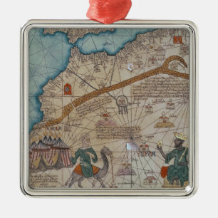 Ornamento De Metal Detalhe do atlas Catalan, 1375