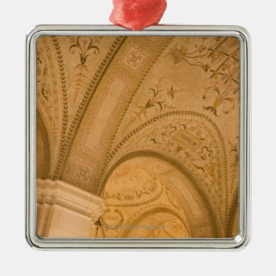 Ornamento De Metal Detalhe do teto, biblioteca pública de Boston,