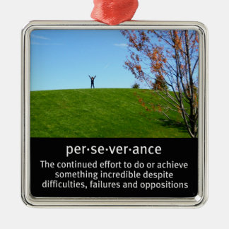 Ornamento De Metal Determinação pessoal e perseverança
