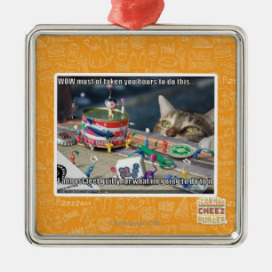 Ornamento De Metal Deve ter tomar horas