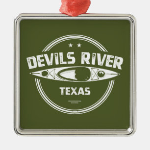 Ornamento De Metal Devils River Texas Kayaking